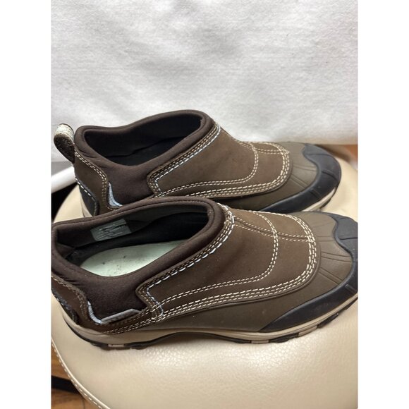 LL Bean Women's Waterproof Winter Boots Brown Slip On Size 7.5 - Picture 4 of 7